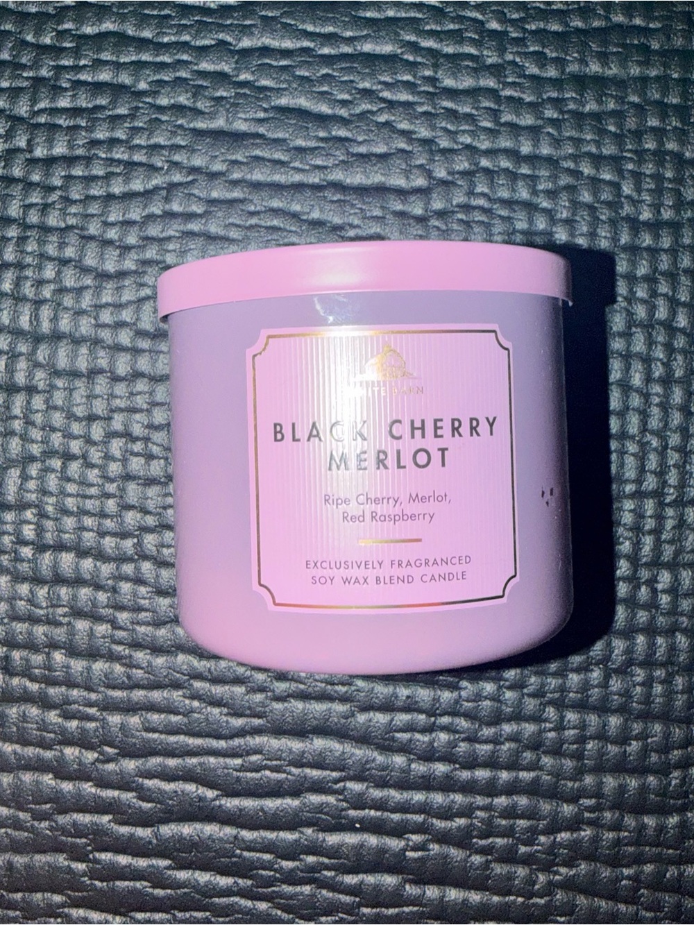 Partly Empty Black Cherry Merlot Candle Jar